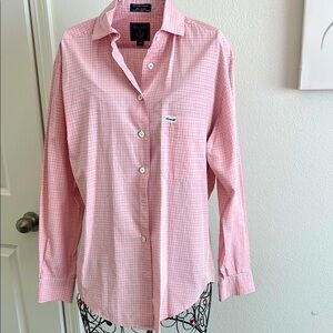 Pink Plaid Long Sleeve Shirt